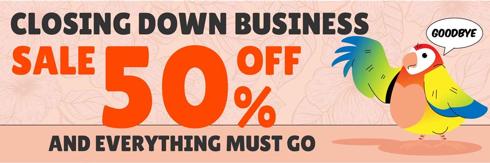 Closure Notice 50% discount